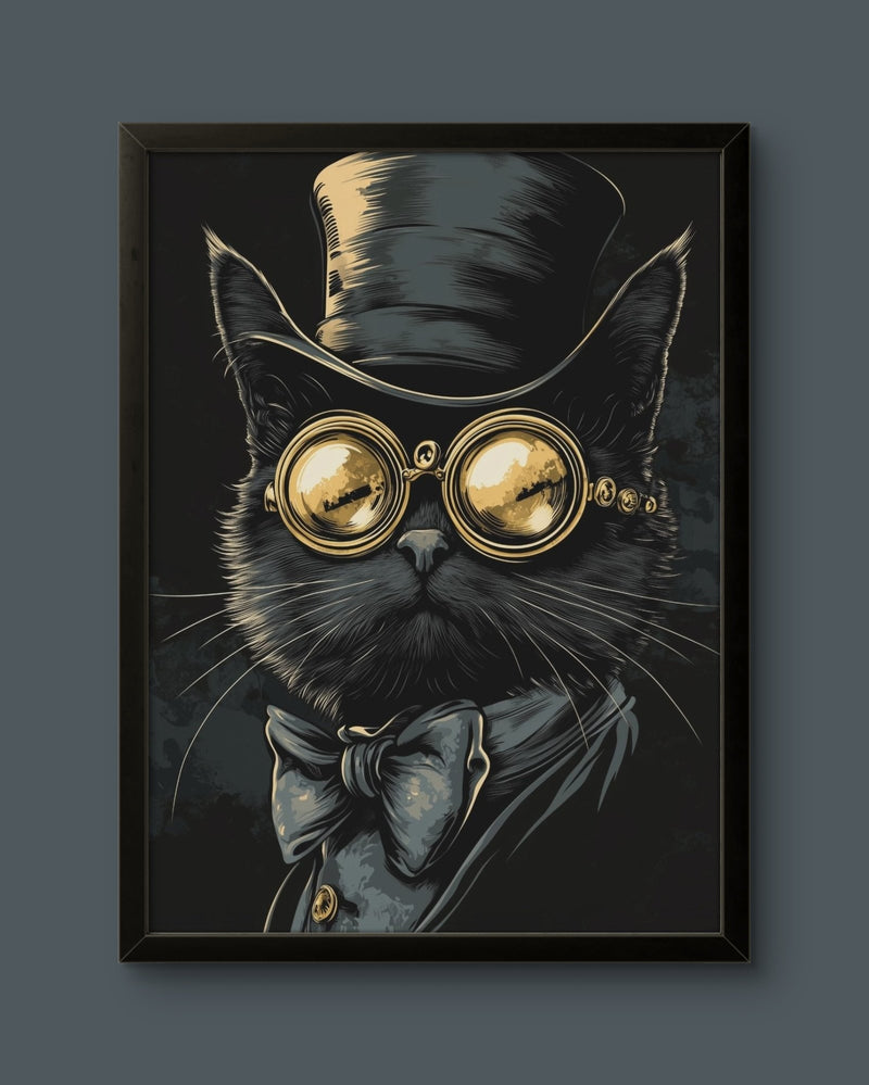 Steampunk Cat Elegance